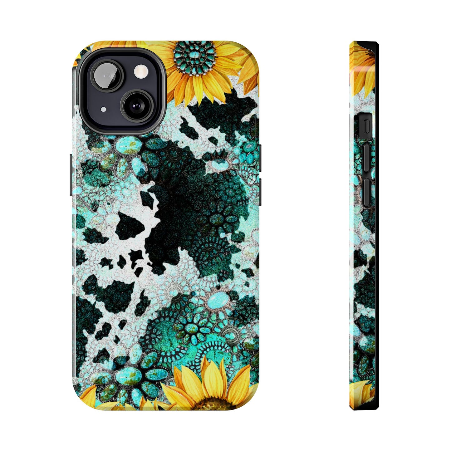 Boho Turquoise Sunflower Lace - iPhone Series Case