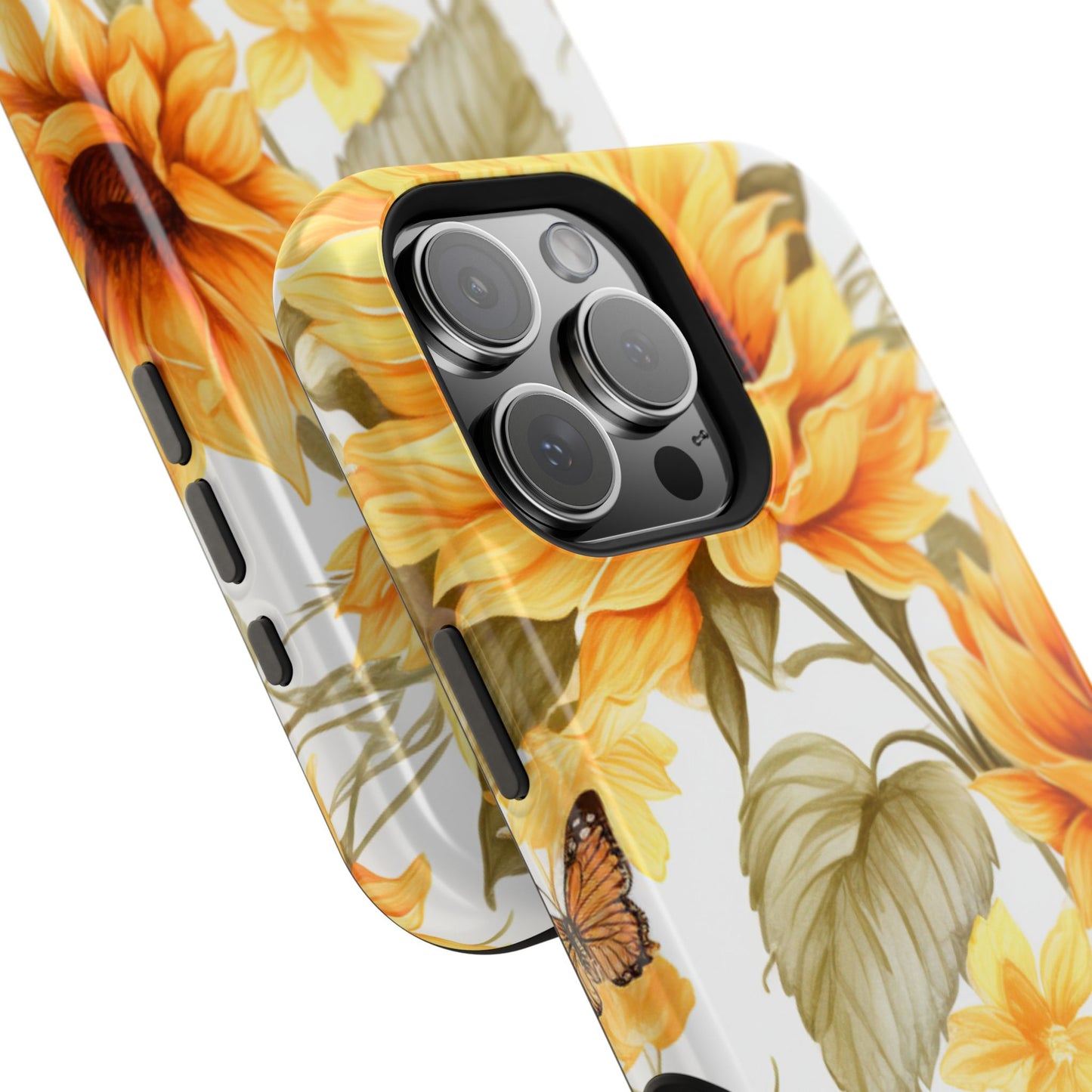 Sunflower & Butterfly Bliss - MagSafe iPhone Series Case
