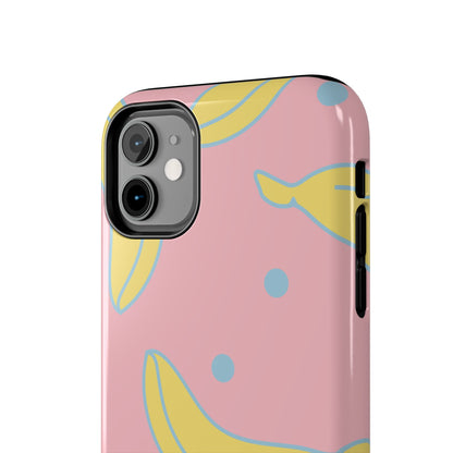 Pink Banana Pop iPhone Case – Cute Pastel Design with Fun Retro Vibe