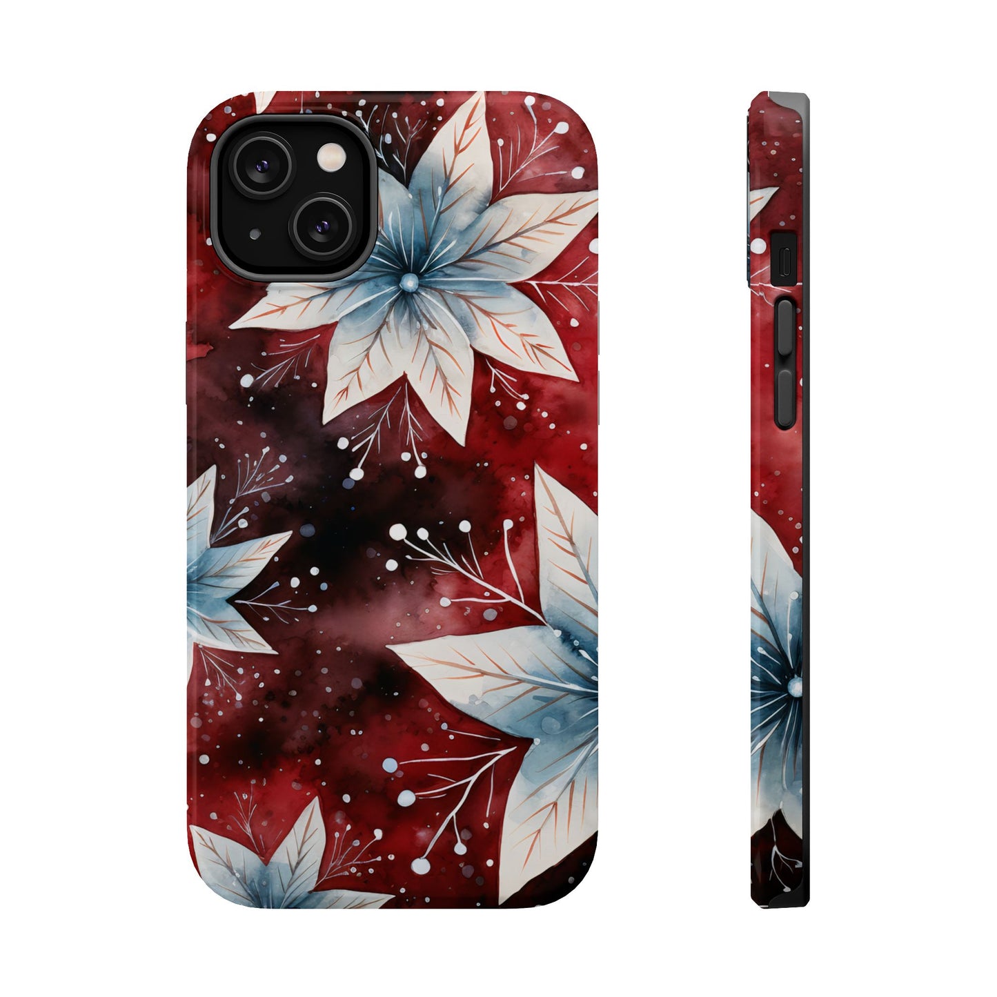 Winter Bloom Poinsettia – MagSafe iPhone Case