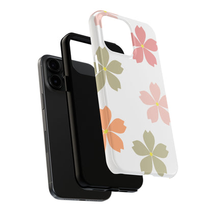 Pastel Sakura Blossom Tough iPhone Case – Durable Design with Soft Matte Finish