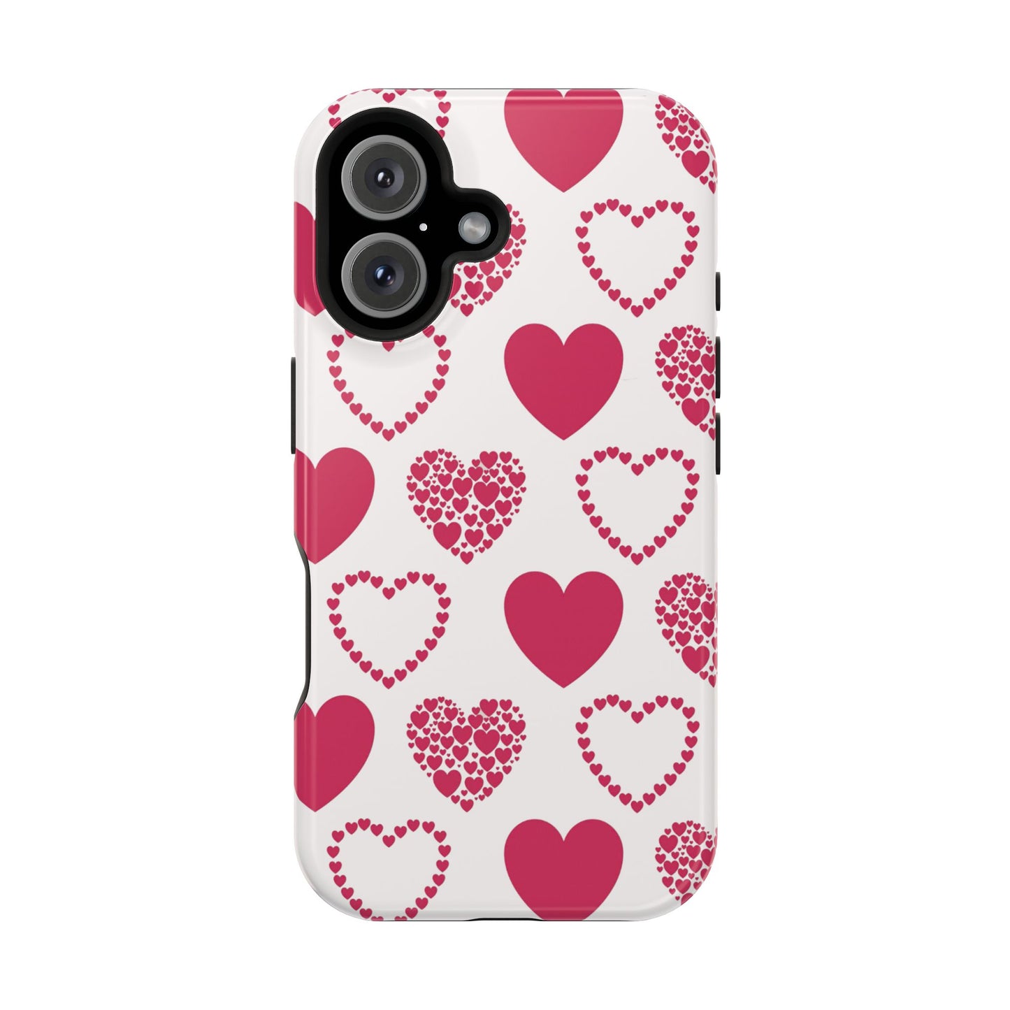 Clustered Pink Hearts MagSafe iPhone Case