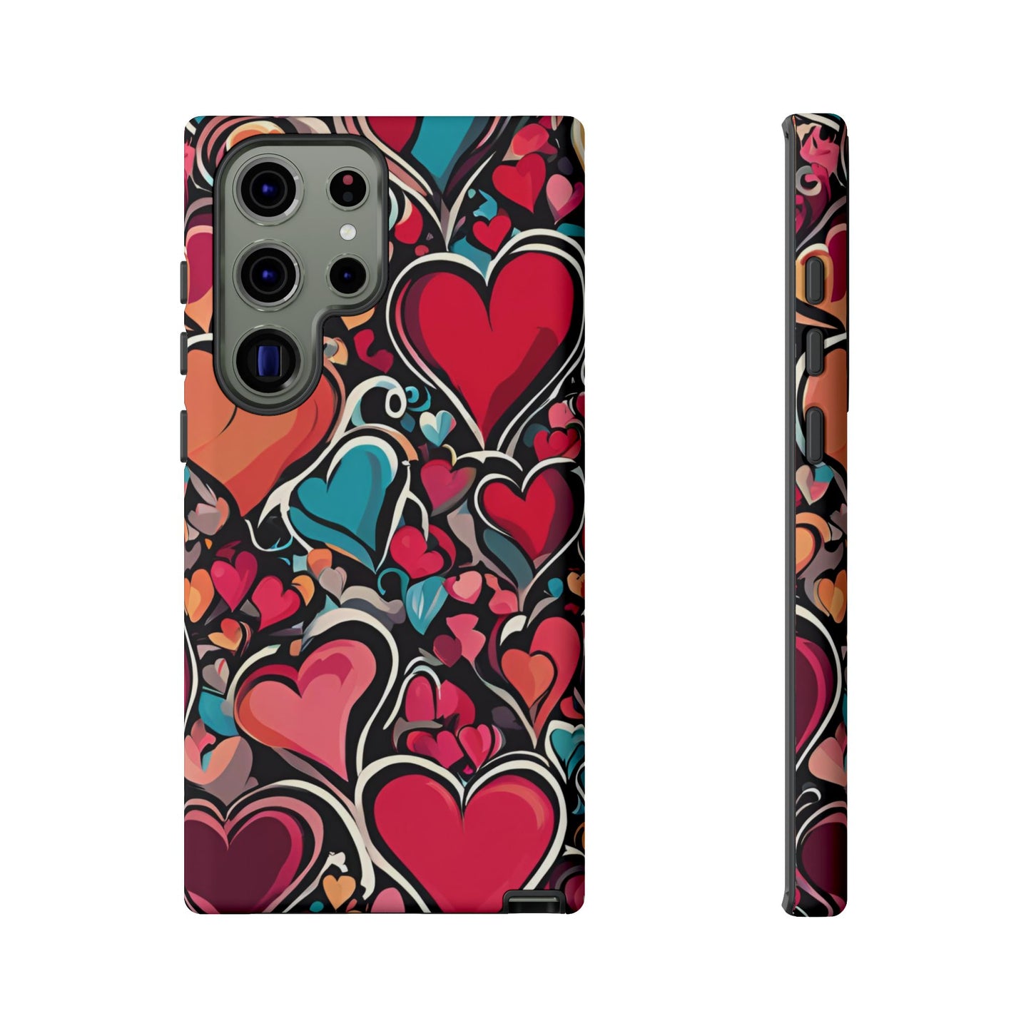 Vibrant Multicolor Heart Art – Samsung Galaxy Case