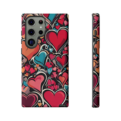 Vibrant Multicolor Heart Art – Samsung Galaxy Case