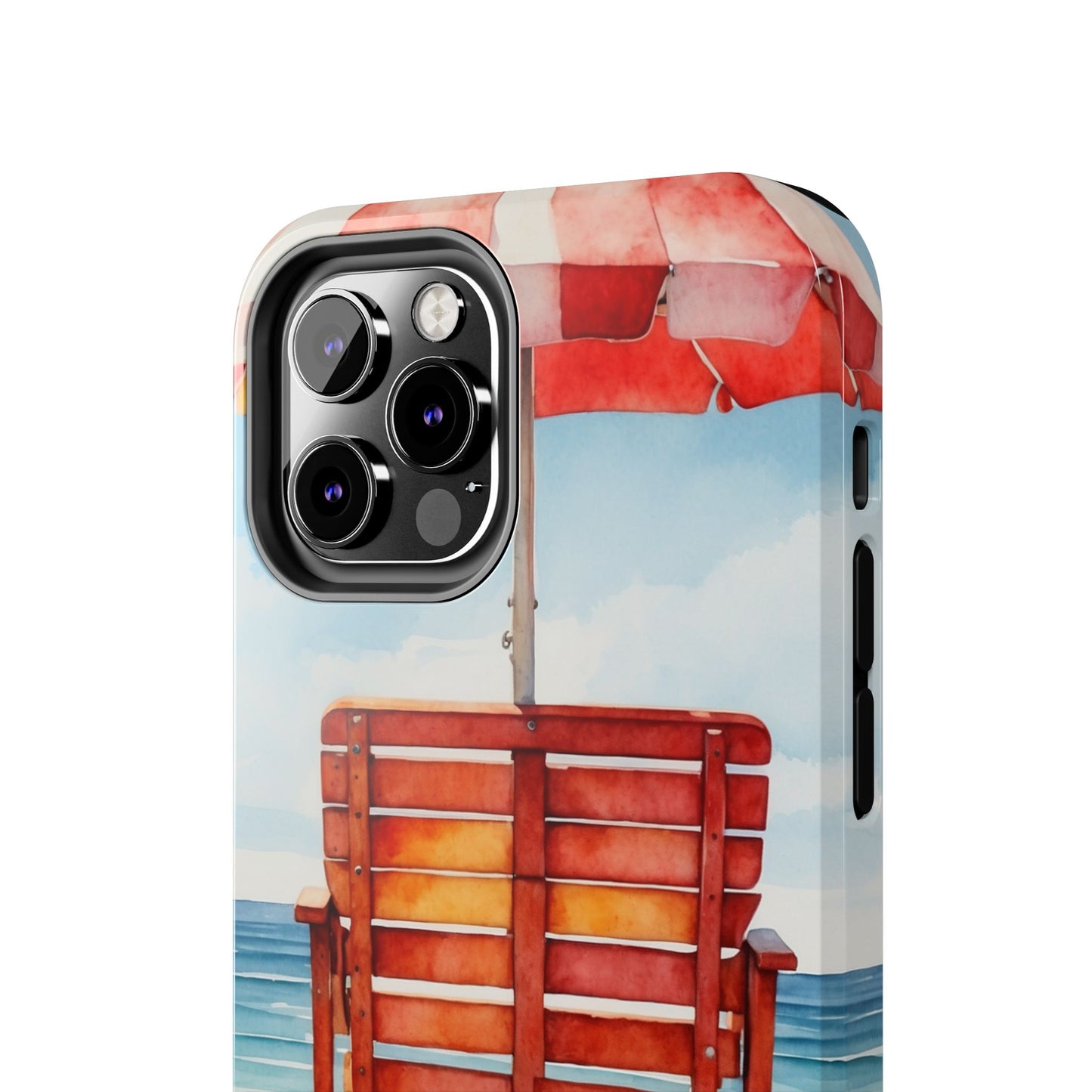 Beachfront Sunset Lounge iPhone Case – Rearview Edition