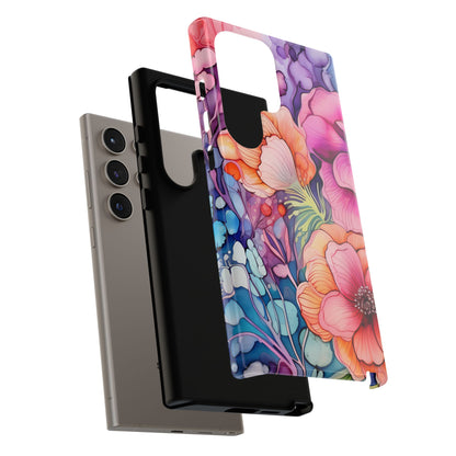 Bright Watercolor Floral Splash iPhone Series Case – Bold Artistic Design