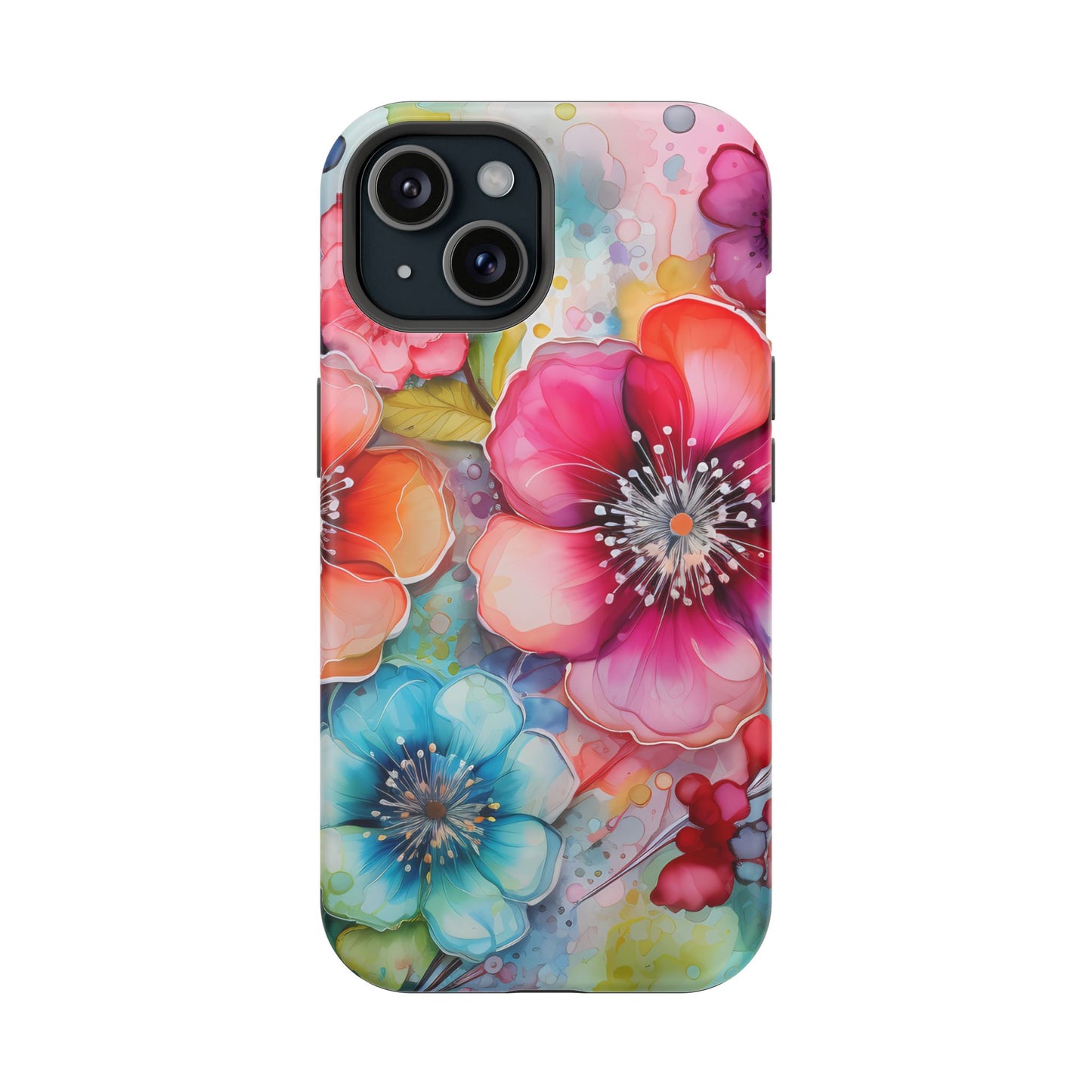 Vibrant Watercolor Floral Garden - MagSafe iPhone Series Case