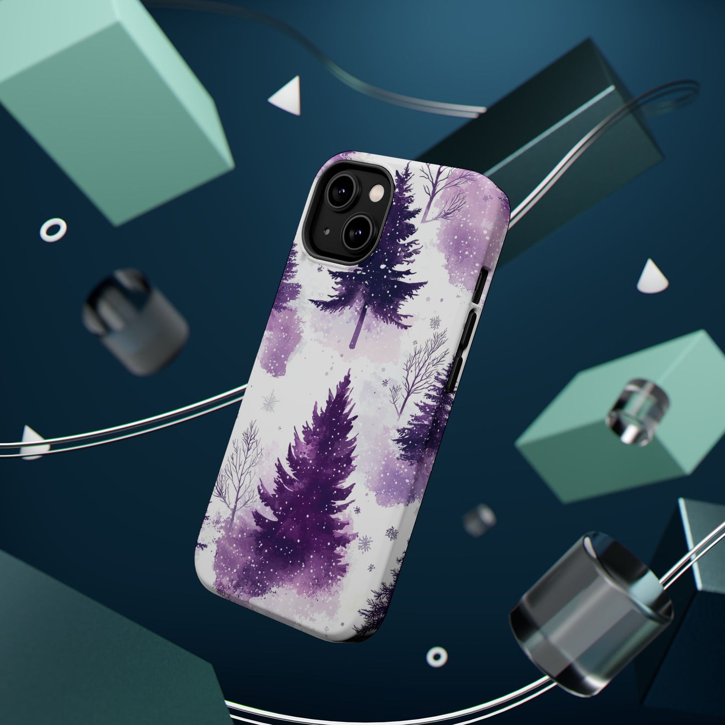 Purple Snowy Forest - MagSafe iPhone Series Case