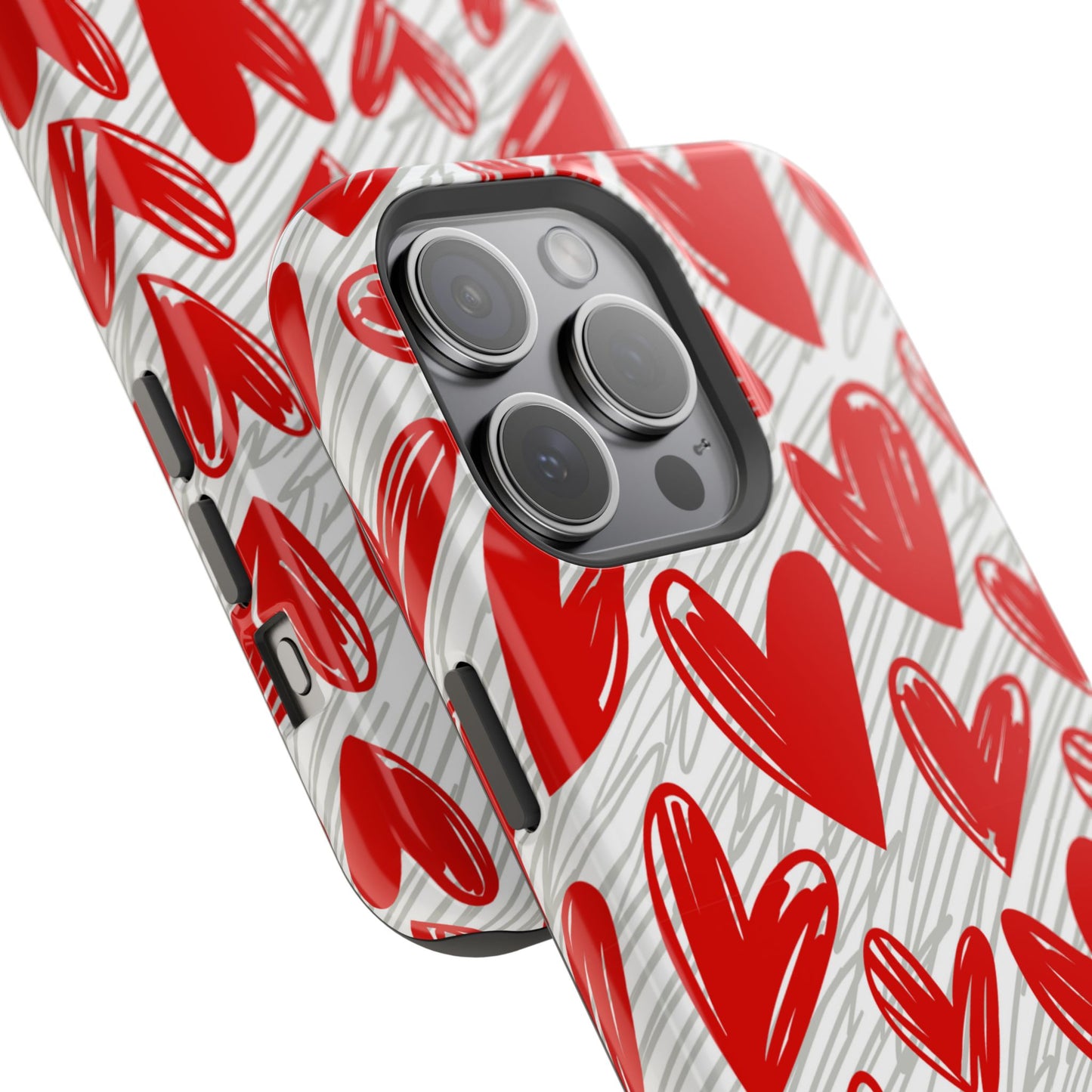 MagSafe Case: Whimsical Heart Doodle