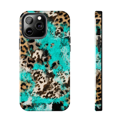 Aqua Splash Leopard - iPhone Series Case