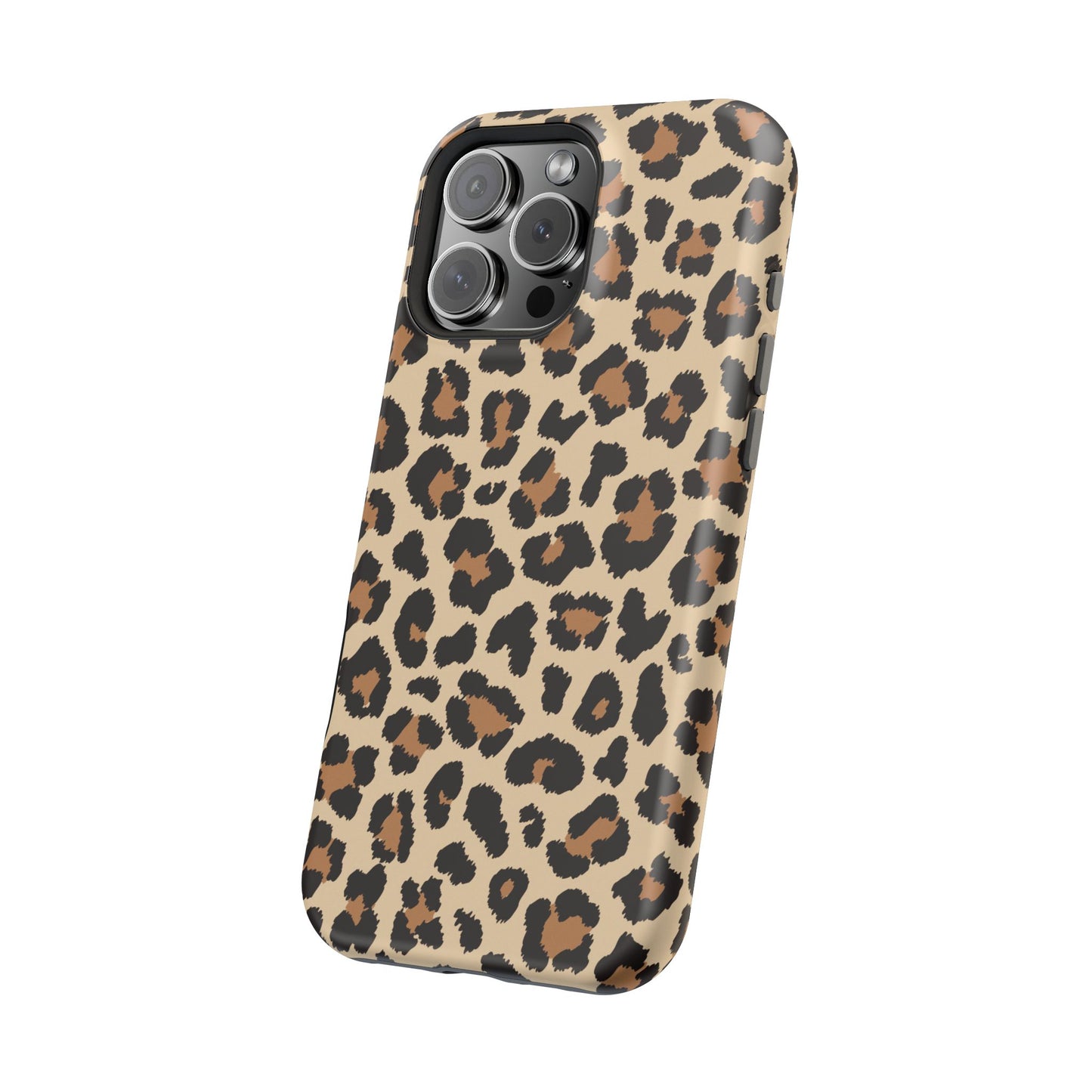 Wild Leopard Print Tough MagSafe iPhone Case – Bold Animal Pattern Design with Dual-Layer Protection