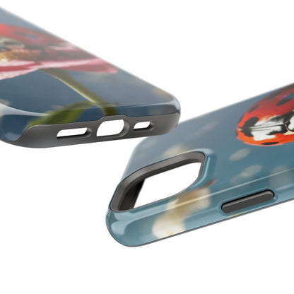 MagSafe iPhone Case: Floral Ladybug Delight