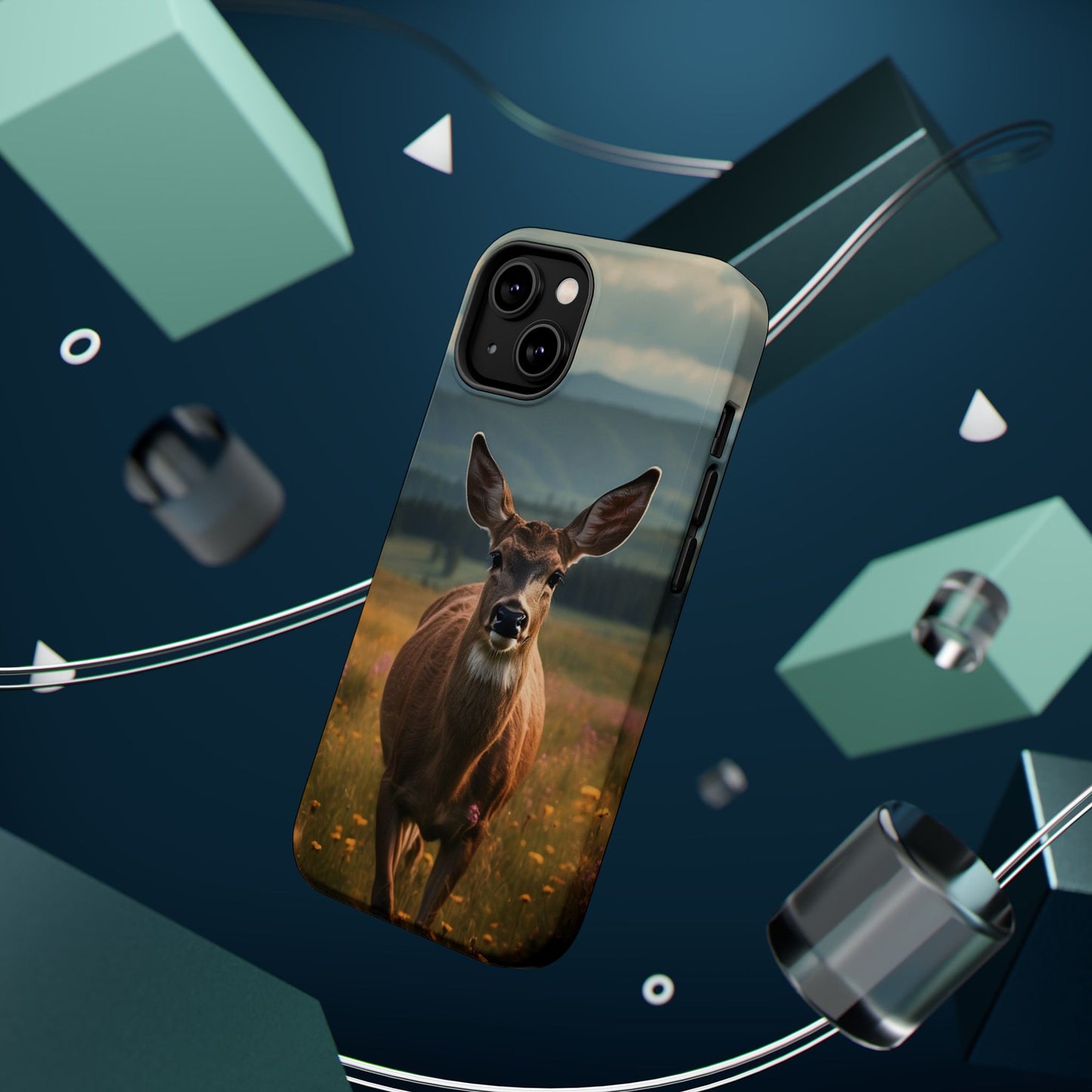 Rustic Meadow Deer – MagSafe iPhone Case