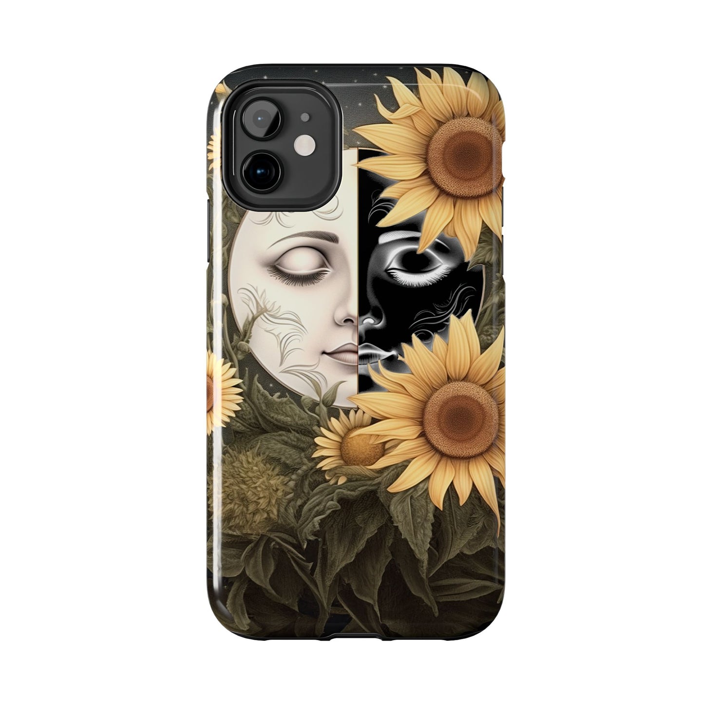 Sunflower Moon and Stars iPhone Case – Ethereal Art