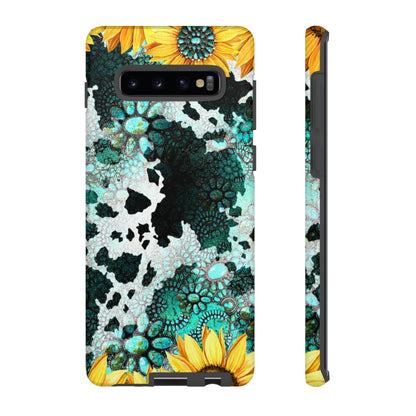 Boho Turquoise Sunflower Lace - Samsung Galaxy Series Case