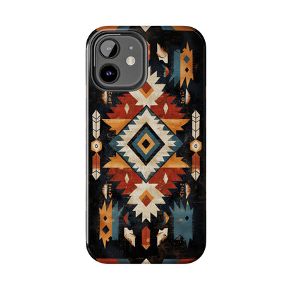 Southwestern Arrow & Diamond Tough iPhone Case – Bold Tribal Design, Dual - Layer Protection - BOGO Cases