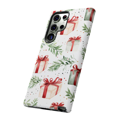 Watercolor Holiday Gifts & Greenery - Samsung Galaxy Series Case