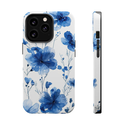 Ethereal Blue Blossoms iPhone Case