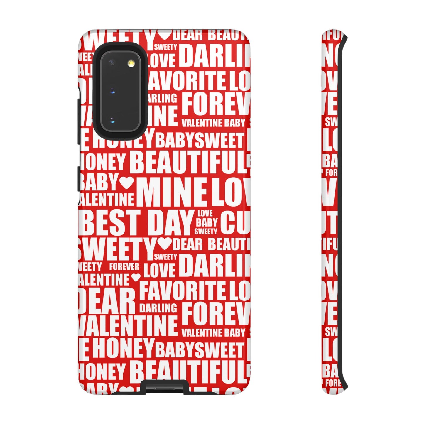 Valentine's Love Typography Samsung Galaxy Case