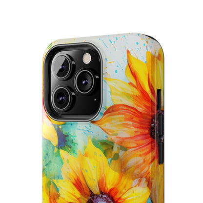 Watercolor Sunflower Splash - iPhone Series Case