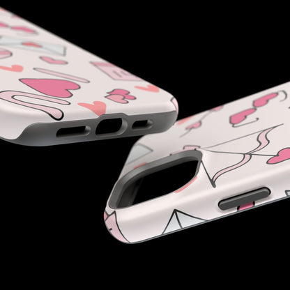 Valentine's Day Scribbles MagSafe iPhone Case