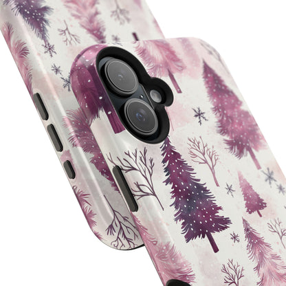 Winter Wonderland Purple Christmas Trees –  MagSafe iPhone Series Case