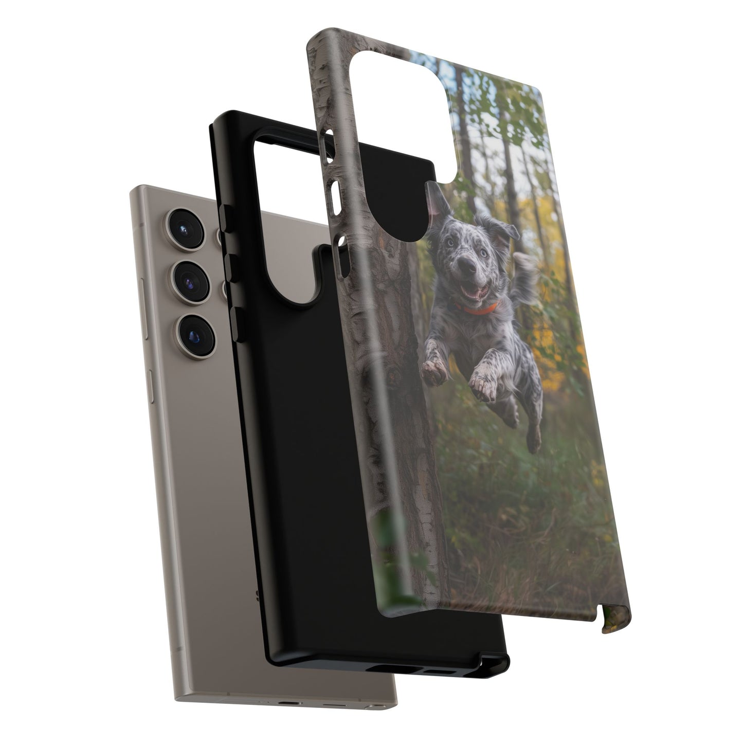 Happy Forest Dog Samsung Galaxy Case – Nature-Inspired Protective Cover