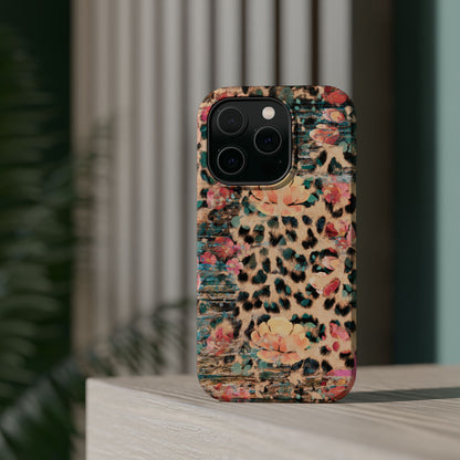 Rustic Floral Leopard - MagSafe iPhone Series Case