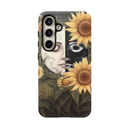 Sunflower Moon and Stars Samsung Galaxy Case – Ethereal Art Design