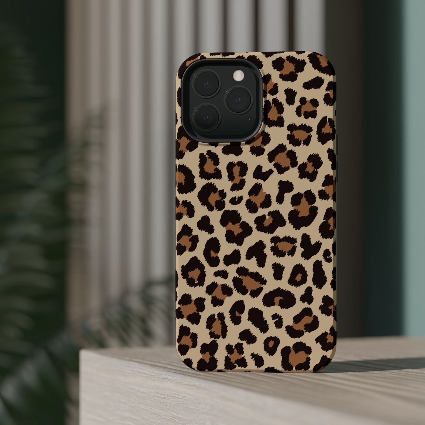 Wild Leopard Print Tough MagSafe iPhone Case – Bold Animal Pattern Design with Dual-Layer Protection