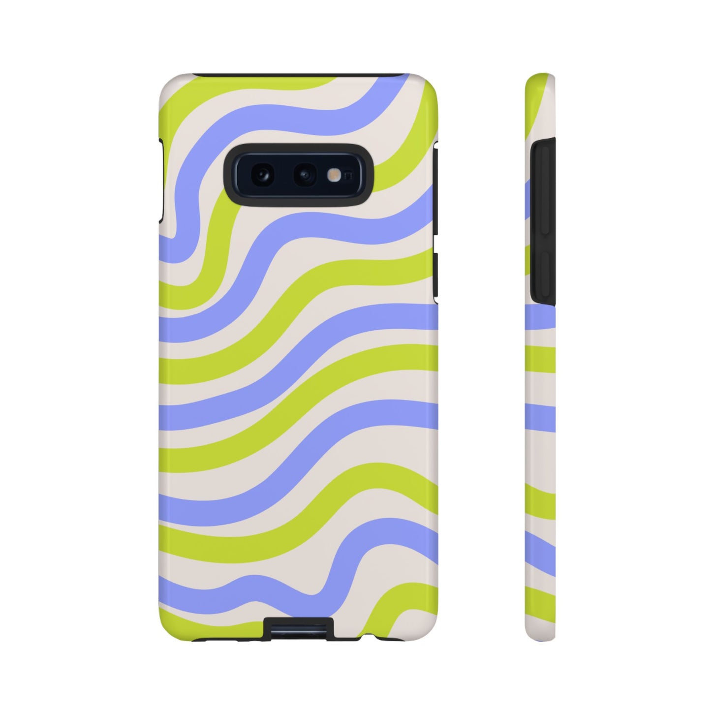 Neon Wave Samsung Galaxy Case – Bold Dual-Layer Protection with 70s-Inspired Vibe