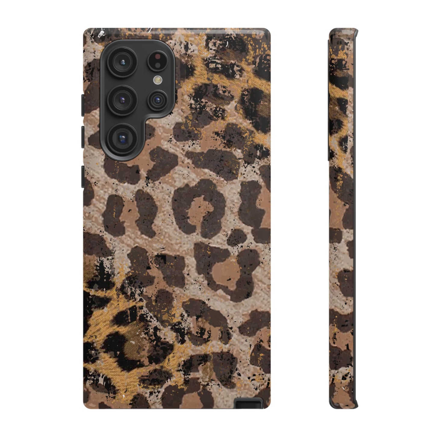 Vintage Distressed Leopard Print - Samsung Galaxy Series Case