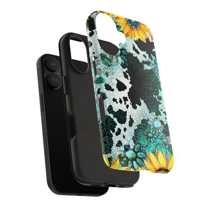 Boho Turquoise Sunflower Lace - iPhone Series Case