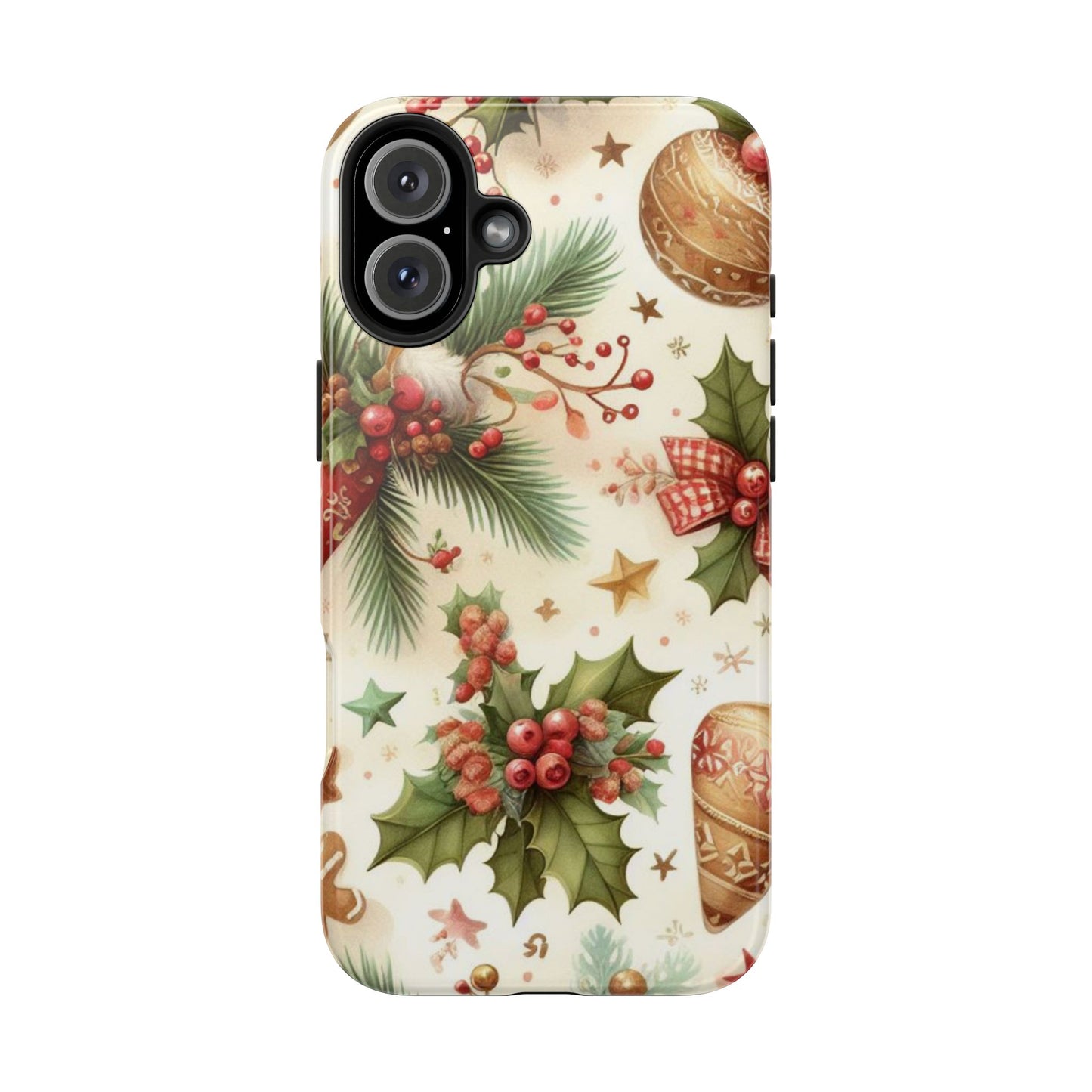 Classic Christmas Stocking & Ornaments Pattern – iPhone Series Case