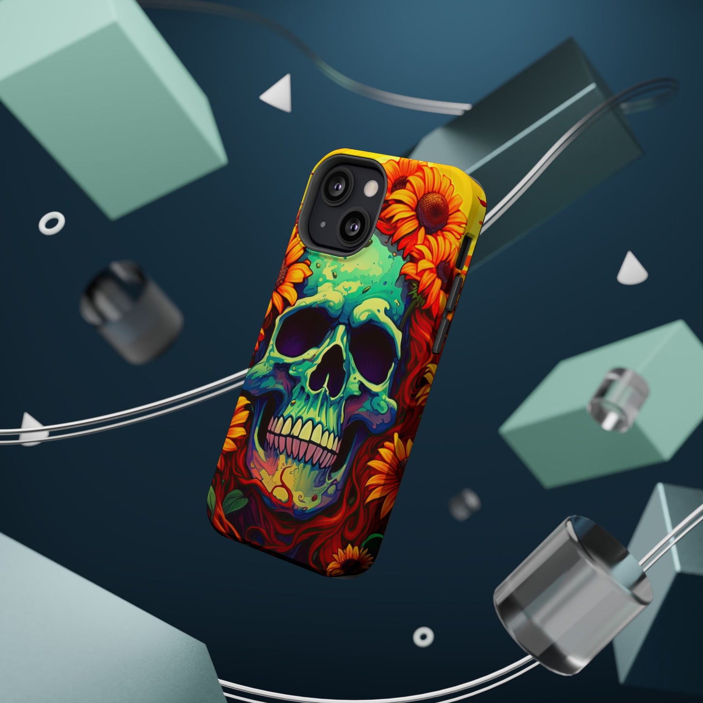 Sun Kissed Skull MagSafe iPhone Case