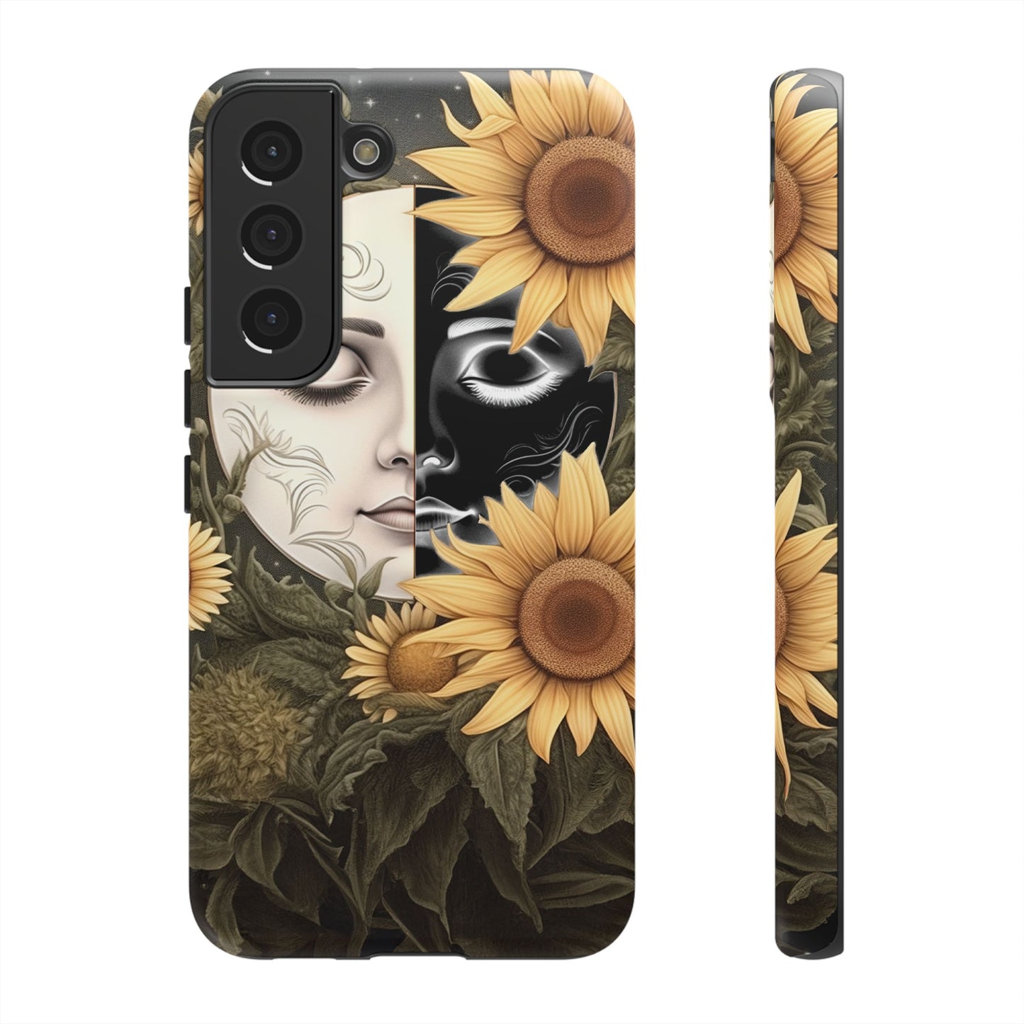 Sunflower Moon and Stars Samsung Galaxy Case – Ethereal Art Design