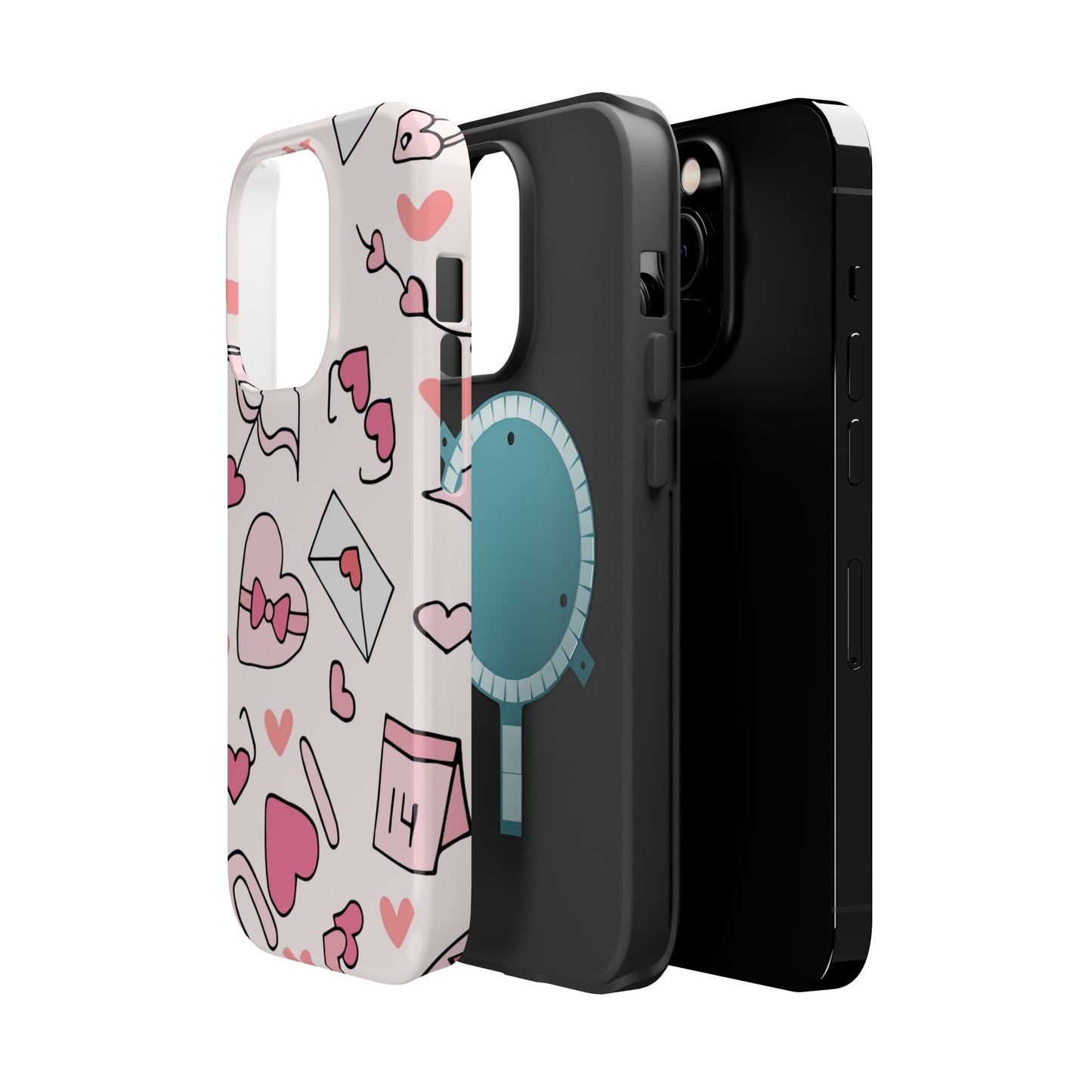 Valentine's Day Scribbles MagSafe iPhone Case