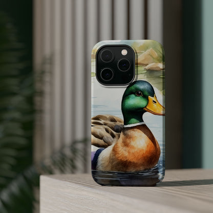 Serene Duck Reflection - MagSafe iPhone Case