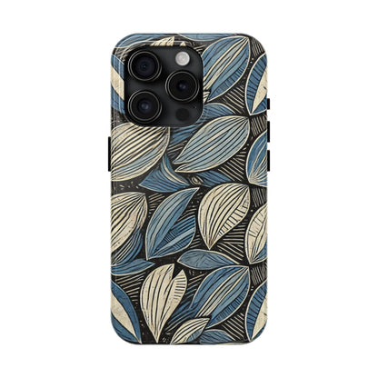 Botanical Leaf Pattern iPhone Case - Nature-Inspired Protective Cover