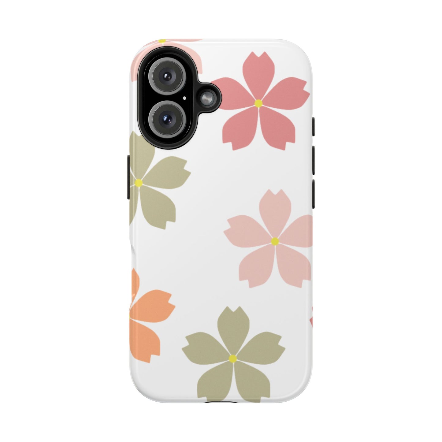 Pastel Sakura Blossom Tough iPhone Case – Durable Design with Soft Matte Finish