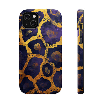 Regal Amethyst Leopard iPhone Case