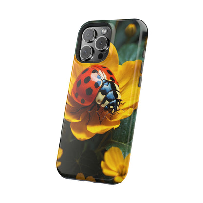 Yellow Blossoms with Bug Accent - MagSafe iPhone Case