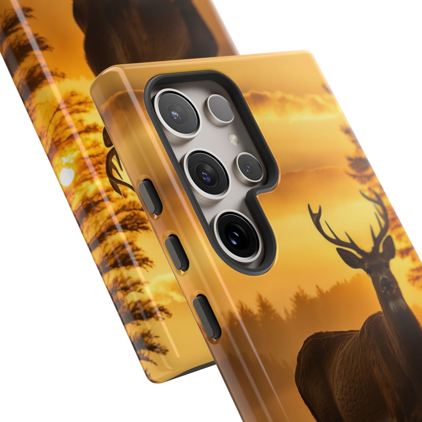 Sunset Majesty: Regal Stag – Samsung Galaxy Case