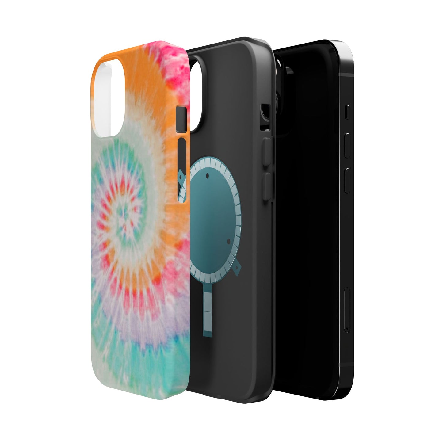 Pastel Tie-Dye MagSafe iPhone Case – Soft Colors & Magnetic Functionality