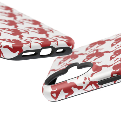 Red Cupid Love Pattern MagSafe Case