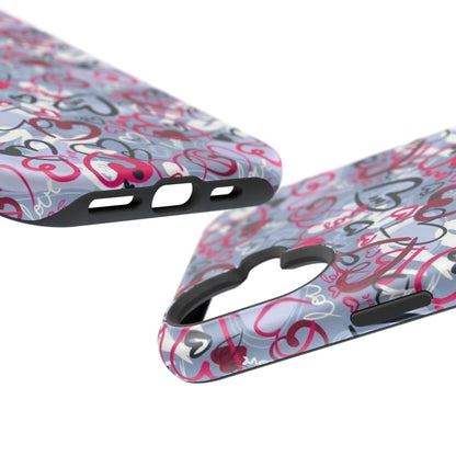 Graffiti Love Hearts MagSafe Case