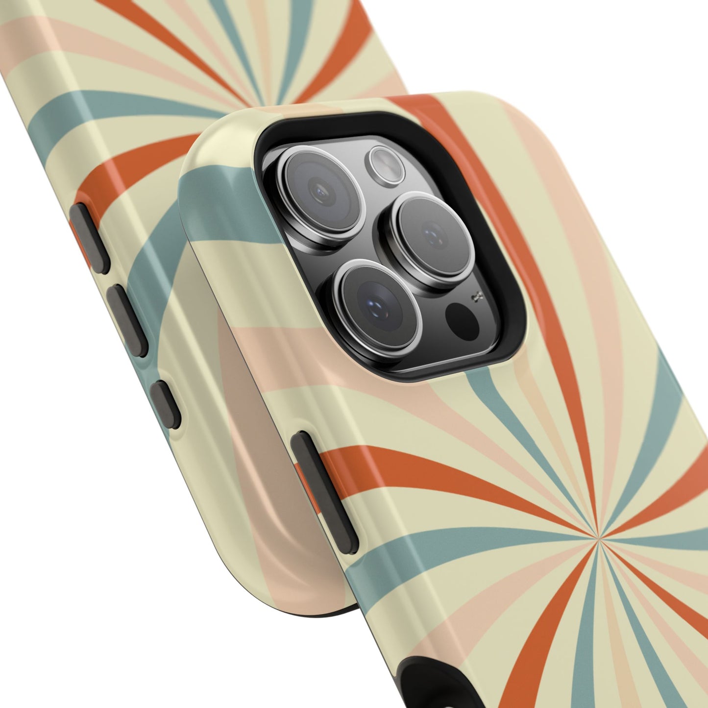 Retro Swirl MagSafe iPhone Case – Durable, Vintage-Inspired Design with Dual-Layer Protection