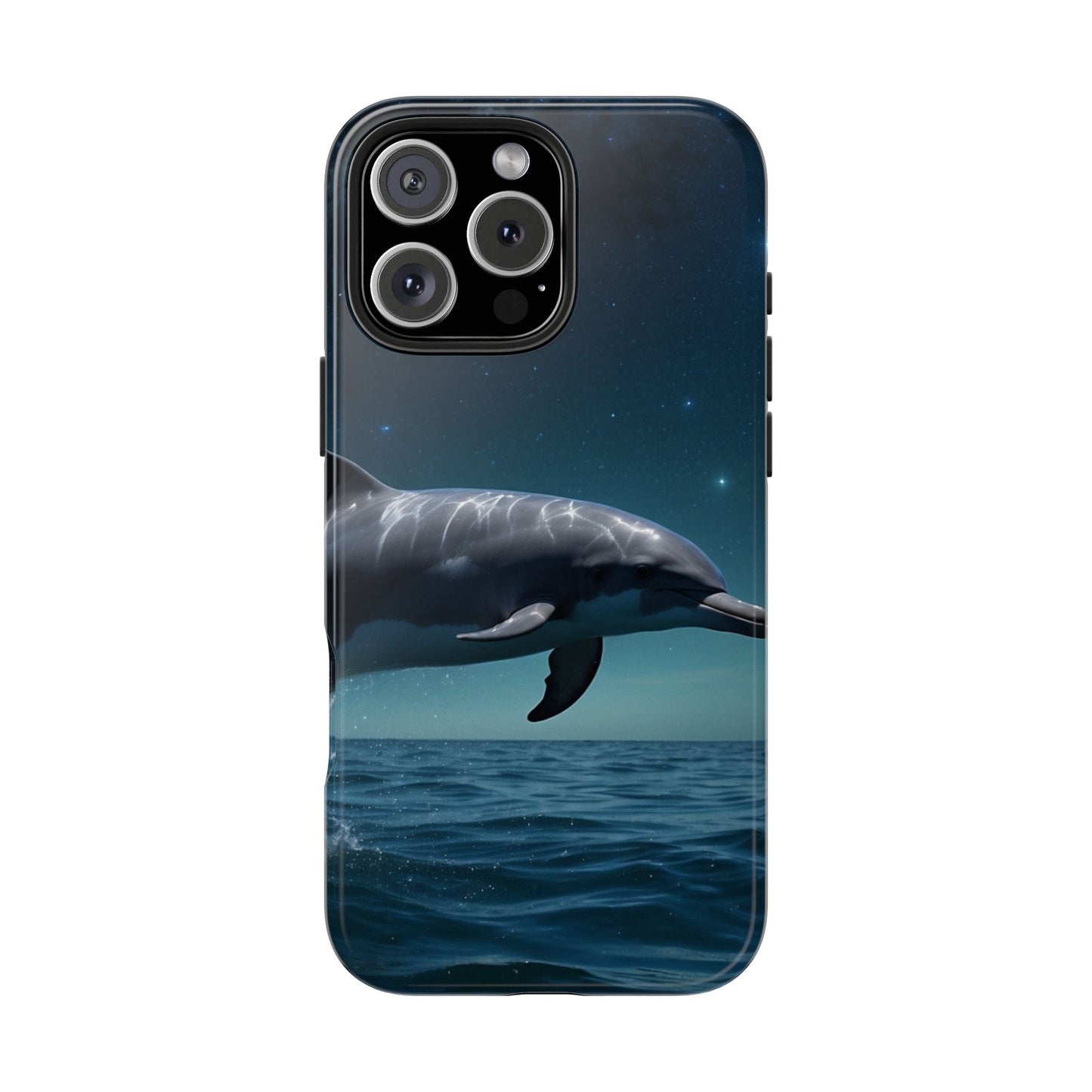 Midnight Ocean Dolphin - iPhone Case