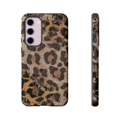 Vintage Distressed Leopard Print - Samsung Galaxy Series Case