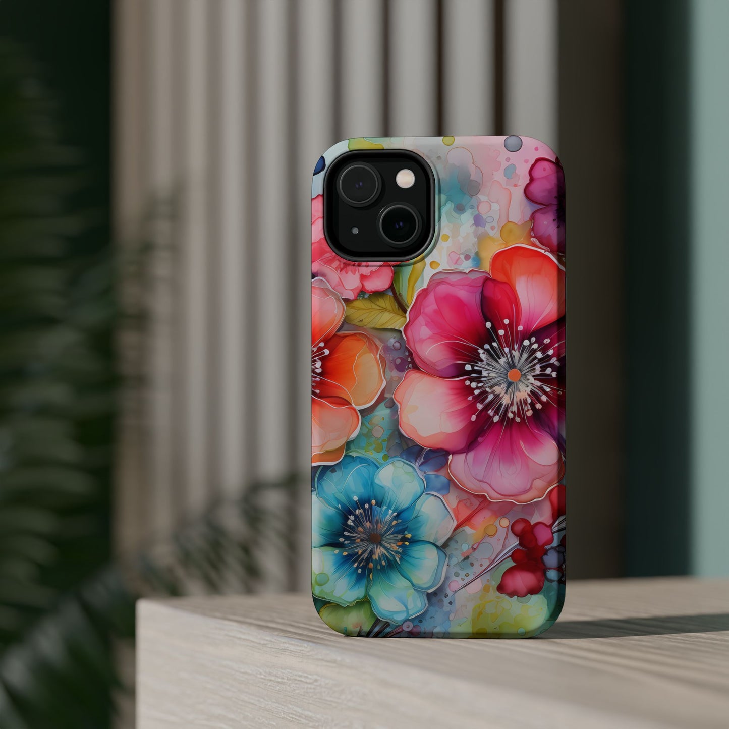 Vibrant Watercolor Floral Garden - MagSafe iPhone Series Case